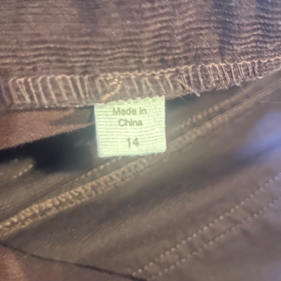 Garnet Hill Five-Pocket Cords in great fall wine color - Picture 3 of 4